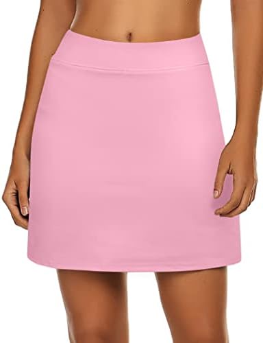 Ekouaer Women's Active Performance Skort Lightweight Skirt for Running Tennis Golf Workout Sports