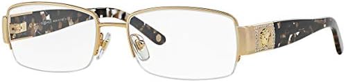 Versace VE 1175B Eyeglasses w/Gold Frame and Non- 53 mm Diameter Lenses,