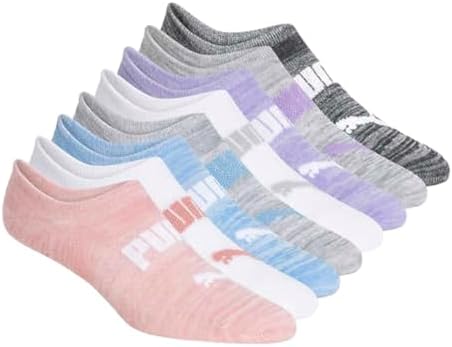 PUMA Women's No Show Sneaker Socks 8 Pack