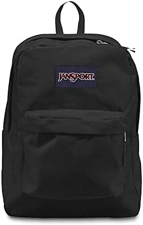 JanSport SuperBreak One Backpacks, Black - Durable, Lightweight Bookbag with 1 Main Compartment, Front Utility Pocket with Built-in Organizer - Premium Backpack