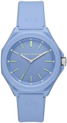 A|X Armani Exchange Women's Watch, Octagonal Three-Hand Watch for Women with Stainless Steel or Silicone Band