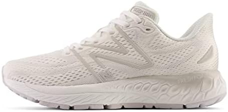 New Balance Women's Fresh Foam X 880 V13, White/Light Silver Metallic/Quartz Grey