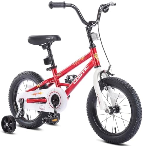 COSTIC Kids Bike for Boys Girls Ages 3-8 Years Old, 12 14 16 Inch BMX Kid's Bicycles with Training Wheels，Toddler Bike, 16 Inch Bikes with Kickstand