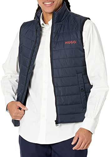 HUGO Men's Stand Collar Puffer Vest