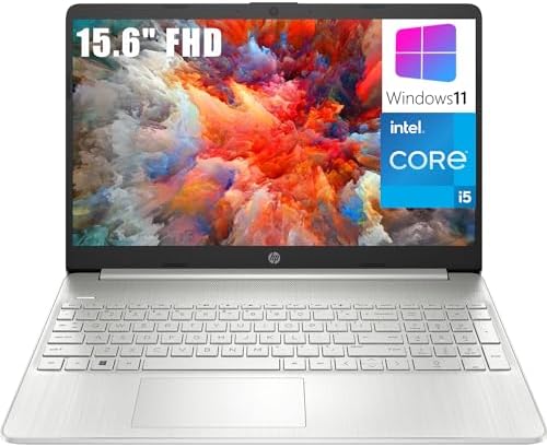 HP 15 15.6" FHD Laptop Computer, Intel Core i5-1135G7 up to 4.2GHz (Beat i7-1065G7), 16GB DDR4 RAM, 512GB PCIe SSD, 802.11AC WiFi, Bluetooth, Natural Silver, Windows 11, AZ-XUT