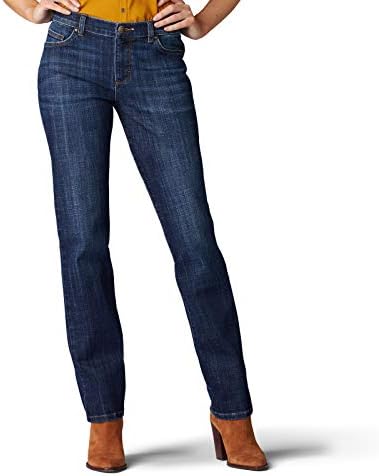 Lee Women's Petite Relaxed Fit Straight Leg Jean