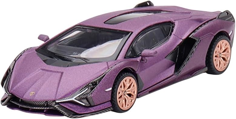True Scale Miniatures Model Car Compatible with Lamborghini Sián FKP 37 Matte Viola SE30 Hong Kong Exclusive1/64 Diecast Model Car MGT00588