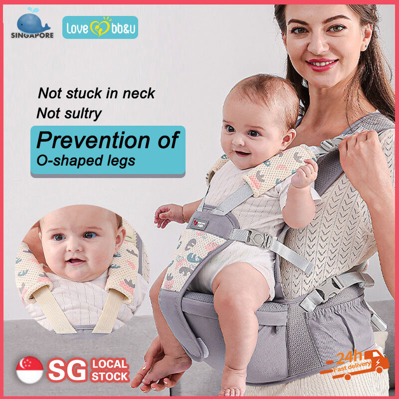 Breeze Baby Carrier With Headcover For Home Outdoor Hip seat Carrier Wrap For  Cuddle Up  Mesh Baby carrier With Detachable  For 0-36 Months Babies