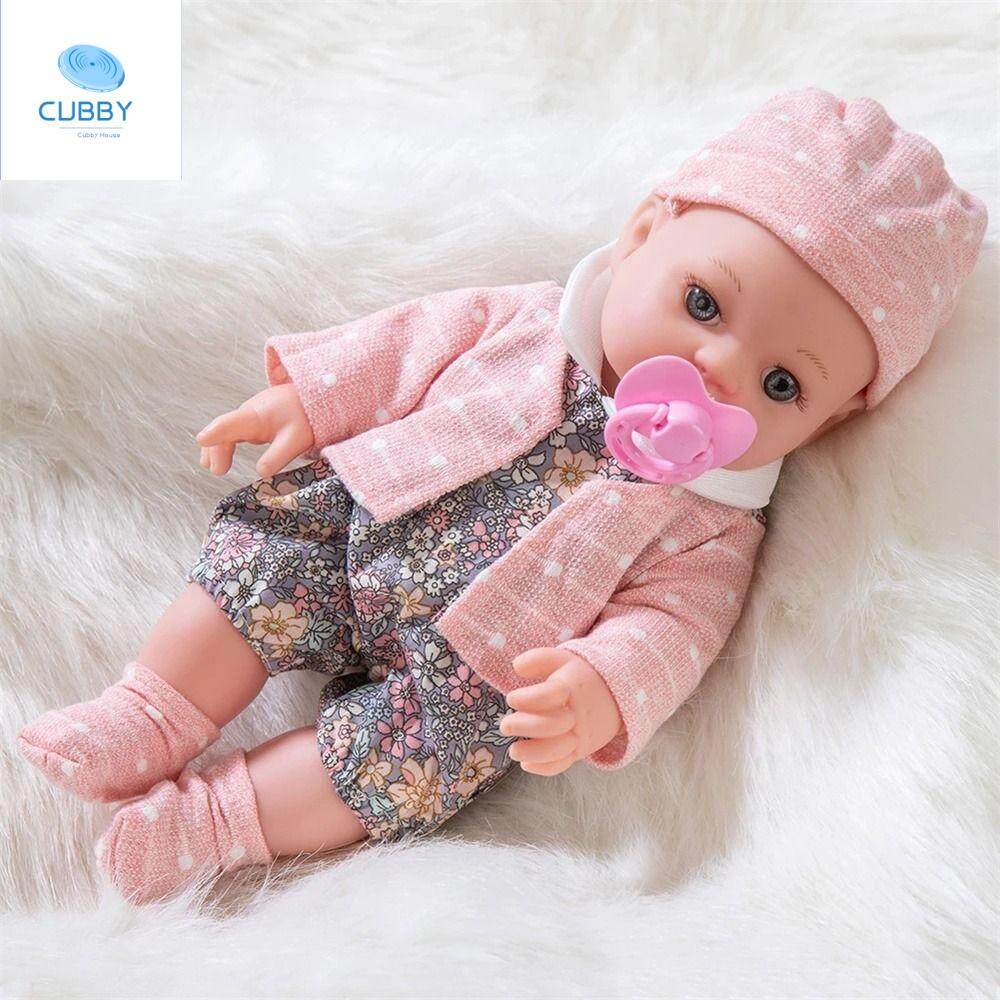 CUBBY 30cm Birthday Gift Toddler Dress Up Lifelike DIY Toy Reborn Baby Doll Newborn Dolls Simulation Baby Doll Baby Toy