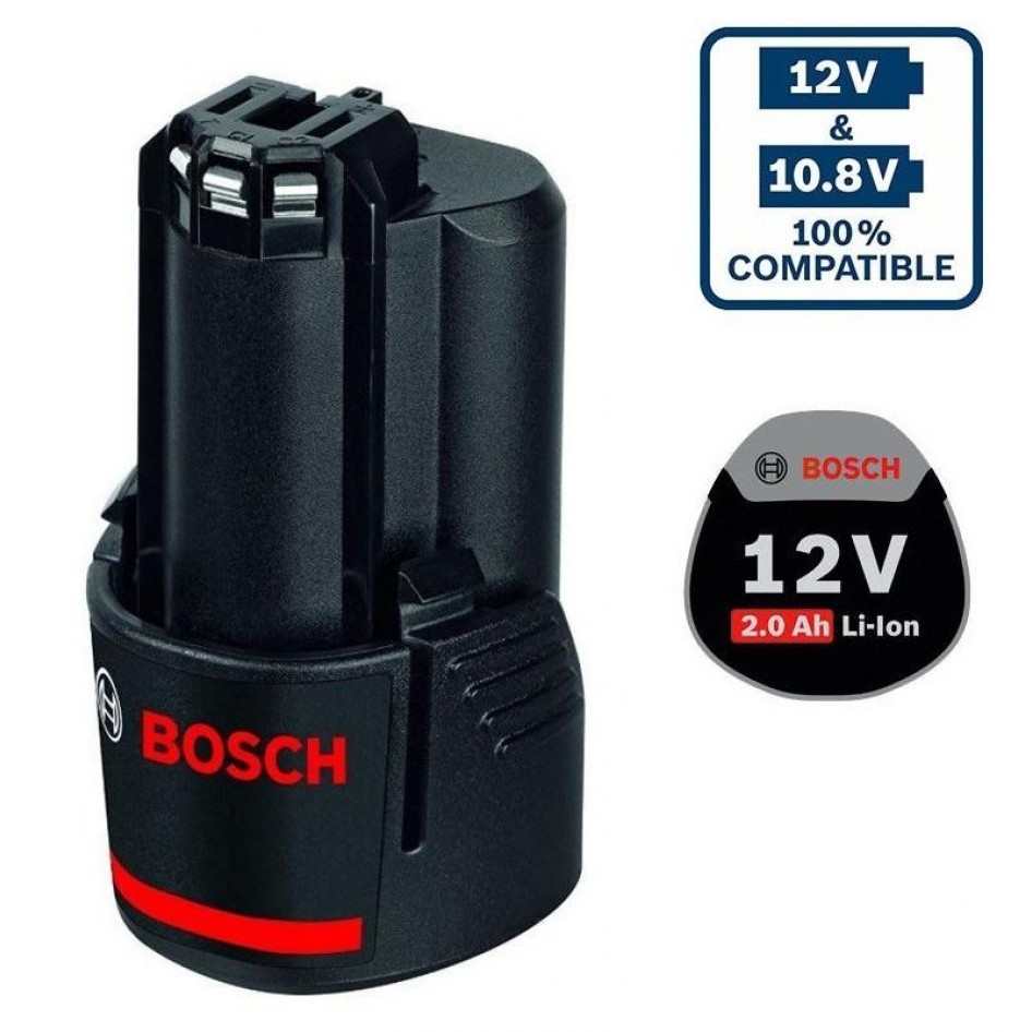 BOSCH 12V 2.0AH BATTERY/ COMPATIBLE FOR ALL BOSCH 10.8V AND 12V TOOLS