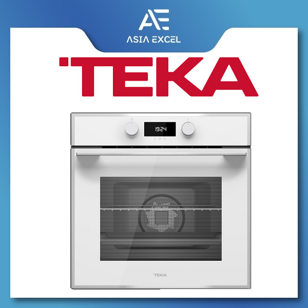 TEKA HLB 840 WHITE 70L MULTIFUNCTION SURROUNDTEMP BUILT-IN OVEN WITH HYDROCLEAN SYSTEM