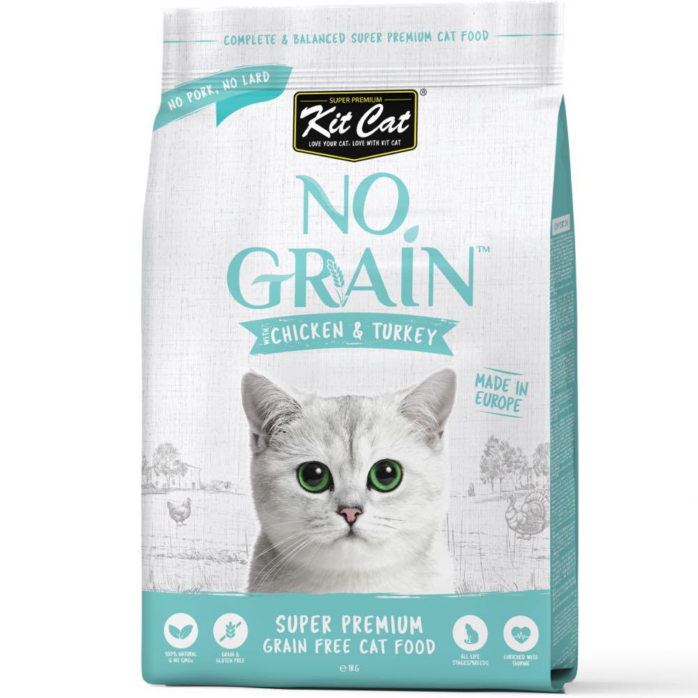 20% OFF: Kit Cat No Grain Chicken & Turkey Grain-Free Dry Cat Food