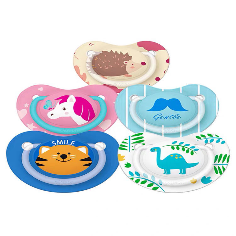 Original Pigeon Fun Friends Newborn Baby Pacifier Silicone Soother Puting Bayi Orthodontic Pacifier Ultra Soft